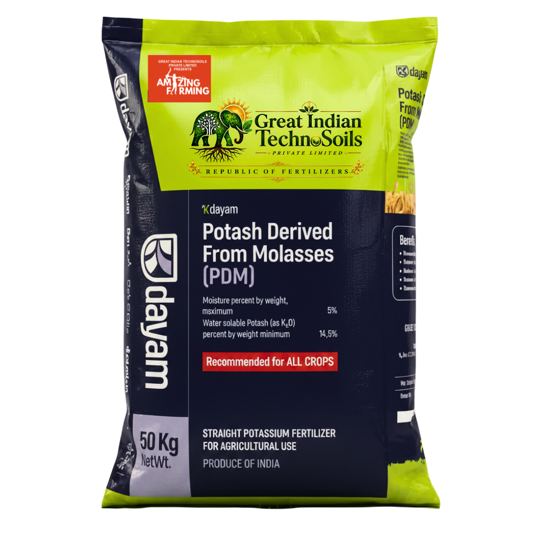 Potash Derived from Molasses (PDM) — Organic Potash Fertilizer - Great Indian TechnoSoils Pvt. Ltd.