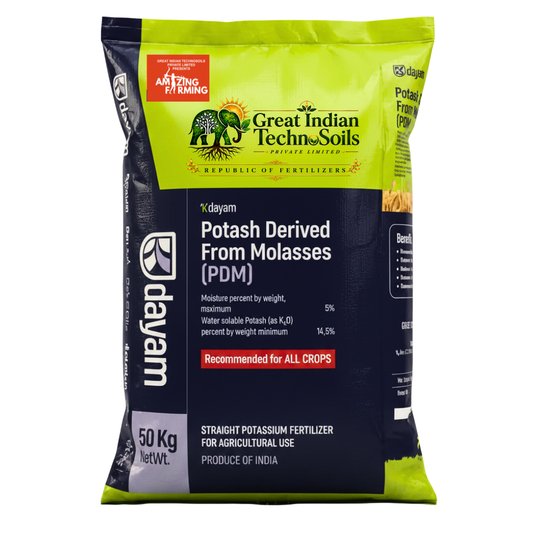 Potash Derived from Molasses (PDM) — Organic Potash Fertilizer - Great Indian TechnoSoils Pvt. Ltd.